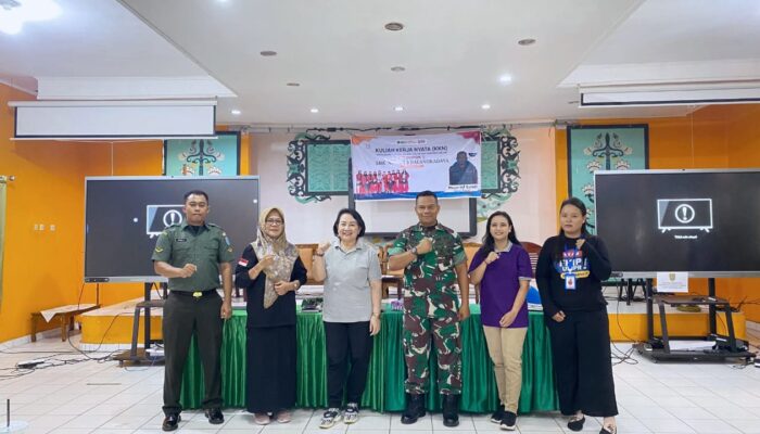 Pasi Intel Kodim 1016/Plk Berikan Sosialisasi Undang-Undang ITE, Bahaya Judi Online dan Pinjaman Online Kepada Siswa SMKN 3 Palangka Raya