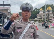 Polres Simalungun Pantau Arus Lalu Lintas Lancar Pasca Operasi Lilin Toba 2024