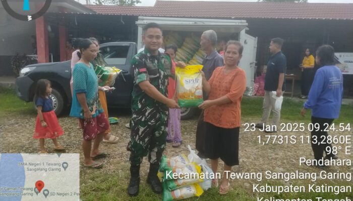 Babinsa Koramil 1019-06/Plm Hadiri Bazar Gerakan Pangan Murah
