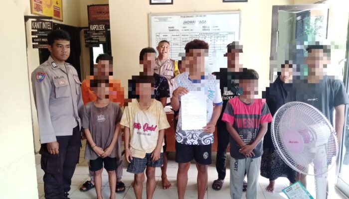 Diduga Konsumsi Lem Fox, Polsek Sabangau Amankan Lima Anak