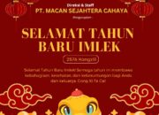 Direksi Staff Dan Segenap Jajaran PT. Macan Sejahtera Cahaya Mengucapkan Gong Xi Fa Chai