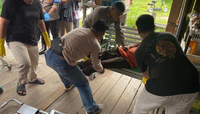 Kapolsek Sabangau Bantu Tangani Penemuan Mayat di Kereng Bangkirai
