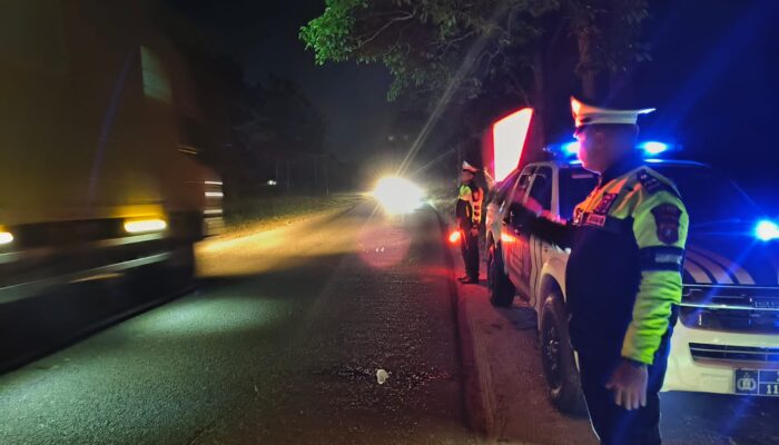 Satlantas Polres Simalungun Gelar Patroli Malam Cegah Balap Liar dan Kejahatan Jalanan