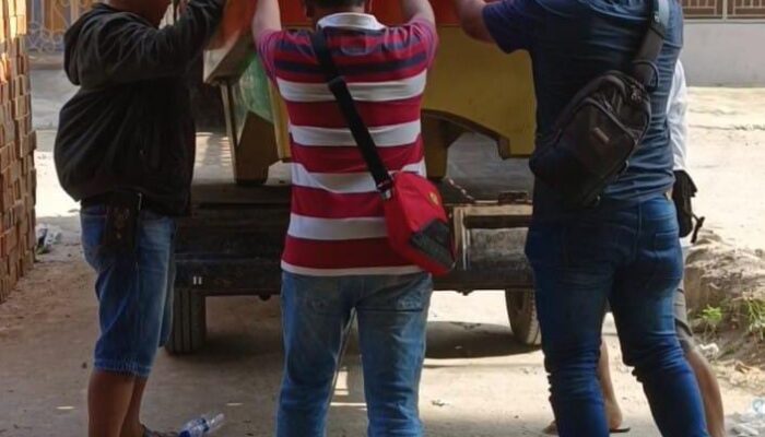 Polsek Perdagangan Sita Mesin Tembak Ikan dari Lokasi Diduga Tempat Perjudian