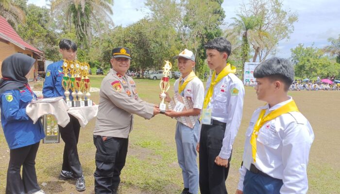 Kapolsek Bukit Batu Hadiri Langsung Lomba dan Pelantikan Anggota PMR se-Kota Palangka Raya  