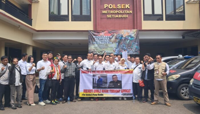 Dua Ratus Pengacara SPASI Kawal Kasus Kriminalisasi Advokat Jefry Sagala di PN Jakarta Selatan