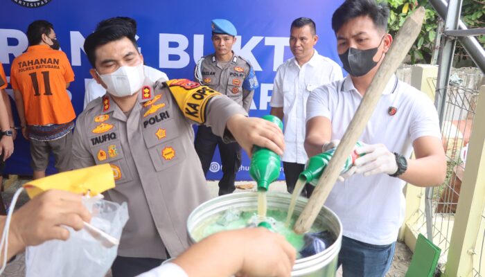 4 Kg Sabu Dan 15.000 Butir Pil Ekstasi Dimusnahkan Polres Batu Bara