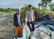 Polsek Bukit Batu Sambangi Lahan Perkebunan Warga Tumbang Tahai