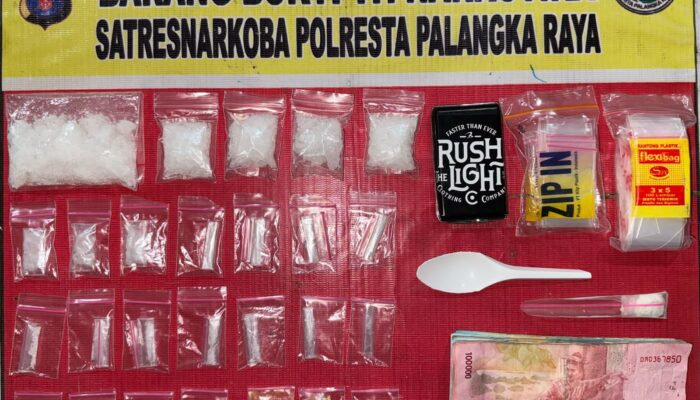 Satresnarkoba Polresta Palangka Raya Amankan AR Pemilik Sabu dan Ekstasi