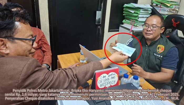 Polresto Jakarta Pusat Diduga Kuat Ditunggangi Edi Wijaya dalam Melakukan Pemerasan terhadap Yusi Ananda