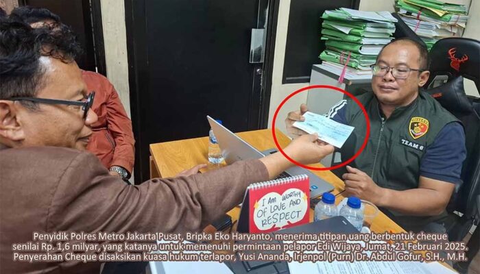 Terkait Kasus Dugaan Pemerasan Edi Wijaya terhadap Yusi Ananda, PH Korban akan Laporkan Kapolrestro Jakarta Pusat ke KPK