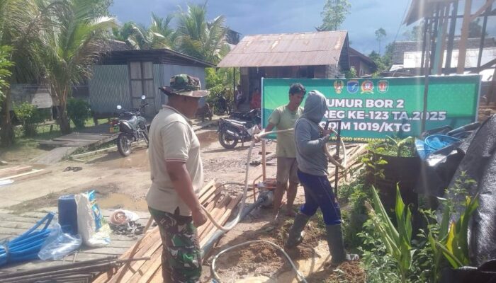 Titik Ke 2 Pengeboran Sumur di lokasi TMMD Reg-123 Kodim 1019/Katingan