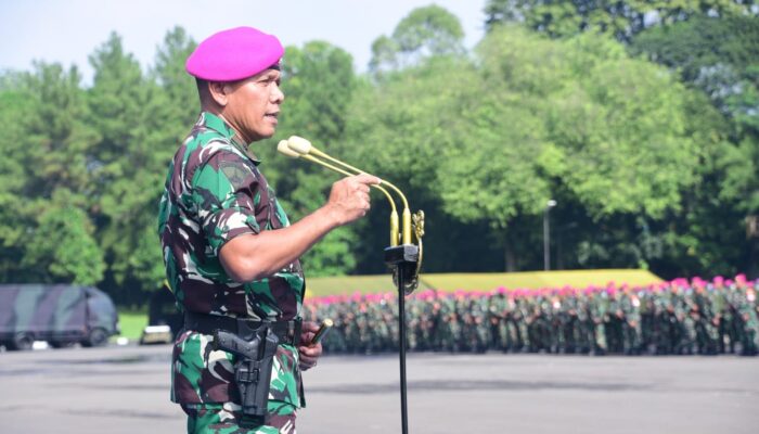 Danpasmar 1 Pimpin Apel Gelar Kesiapan Pengukuhan dan Pelantikan Panglima Korps Marinir