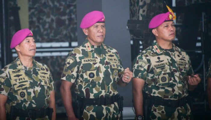 Danpasmar 1 Ikuti Prosesi Sertijab Pejabat di Lingkungan Mako Kormar