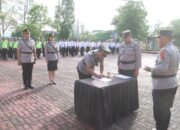 KAPOLRES SIMALUNGUN PIMPIN SERTIJAB KASAT LANTAS DAN KAPOLSEK SIDAMANIK