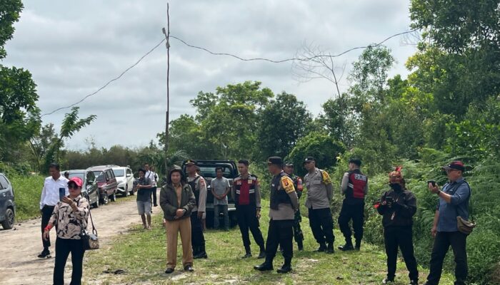 Polsek Sabangau Lakukan Pengamanan Ritual Hinting Pali di Kantor PT. IGI