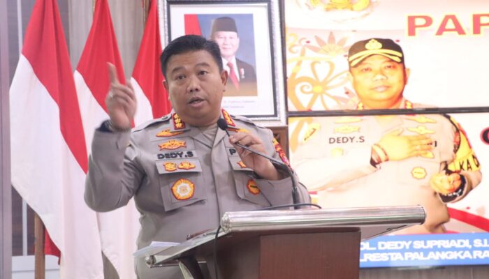 Hadiri GO Polda Kalteng, Kapolresta Palangka Raya Paparkan Anev Kamtibmas dan Kamseltibcar Lalin 