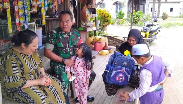 Babinsa Koramil 1019-03/Katingan Hilir Laksanakan Komsos