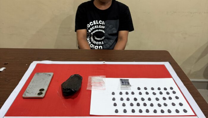 Berantas Narkotika, Polresta Palangka Raya Gagalkan Peredaran 46 Pil Ekstasi di Jalan Eka Sandehan