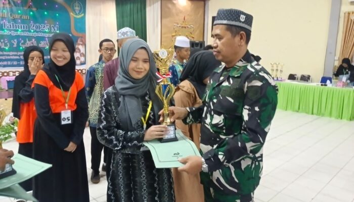 Anggota Koramil 1016-06/Kurun Hadiri Penutupan Seleksi Tilawatil Qur’an