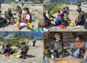 Yonif 400/Banteng Raiders Borong Hasil Tani Warga di Distrik Dal, Kabupaten Nduga
