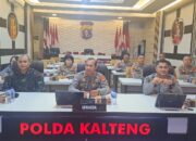 Dipimpin Kapolri, Polda Kalteng Ikuti Pembukaan Rakernis Baharkam dan Korbrimob Polri Secara Virtual