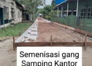 Proyek Siluman, Semenisasi Gang di Samping Kantor Desa Jaya Karet Dipertanyakan