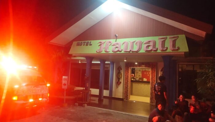 Satu Ruangan Karaoke Hotel Hawaii Terbakar, Polresta Palangka Raya Tanggap Cepat di Lokasi