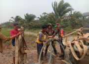 Antisipasi Karhutla, Babinsa 1015-03/MB Ketapang Bersama Warga Lakukan Pengecekan Cadangan Stok Air