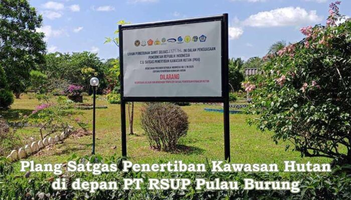 Plang Satgas PKH di Kantor Perkebunan PT RSUP Pulau Burung: Legalitas Dipertanyakan, Aktivitas Tetap Berjalan