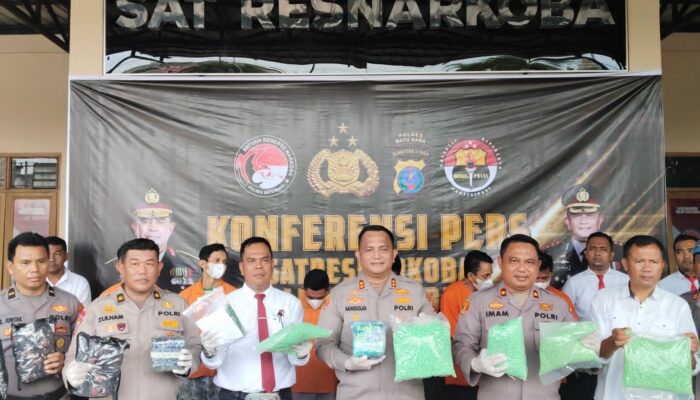 Satres Narkoba Polres Batu Bara Ringkus Dua Kurir Narkoba Warga Jakarta