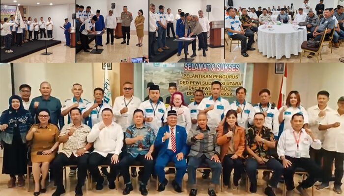 Catatan Kecil dari Sulut: Dihadiri Sejumlah Jenderal, Ketum PPWI Lantik Pengurus PPWI Sulawesi Utara