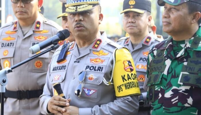 Kakorlantas Pimpin Apel Gelar Pasukan Operasi Merdeka Jaya Jelang Peringatan HUT ke-80 RI
