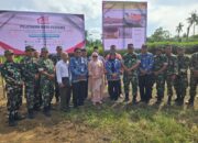 Forkopimca Bandar Masilam Laksanakan Peletakan Batu Pertama Pembangunan Gray KMP Serentak Seluruh Indonesia Secara Zoom Dengan Presiden RI