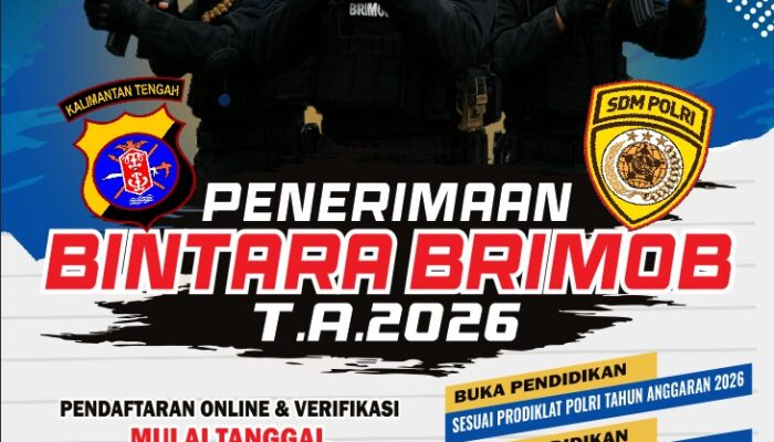 Polda Kalteng Buka Penerimaan Bintara Brimob Tahun 2025, Ini Syarat dan Ketentuanya