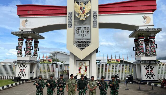 Tinjau Langsung di Lapangan, Ditjen Strahan Kemhan RI Lakukan Kunjungan Kerja Dalam Rangka Monitoring dan Evaluasi Satgas di Perbatasan