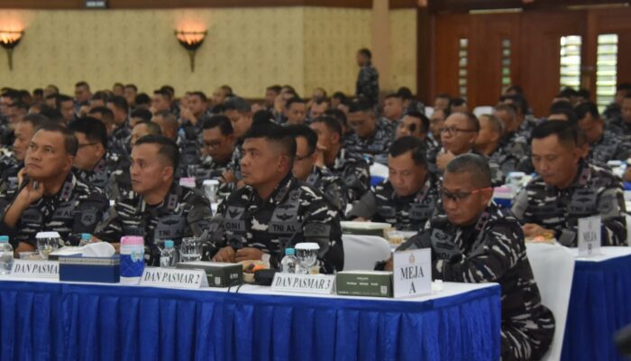 Komandan Pasmar 1 Ikuti Apel Komandan Satuan Jajaran TNI Angkatan Laut 