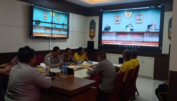 Polresta Palangka Raya Ikuti Rapat Kesiapan Operasi Lilin Tahun 2025 bersama Astamaops Polri