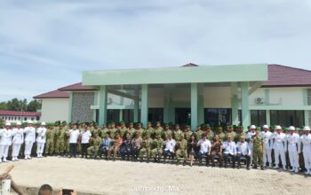 Bupati Dan wakil Bupati Menghadiri Acara Tradisi Masuk Satuan Yonif TP 831/Penunjung Tarung 