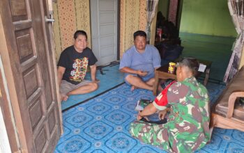 Jalin Kedekatan dengan Warga, Babinsa Kodim 1016/Palangka Raya Laksanakan Anjangsana