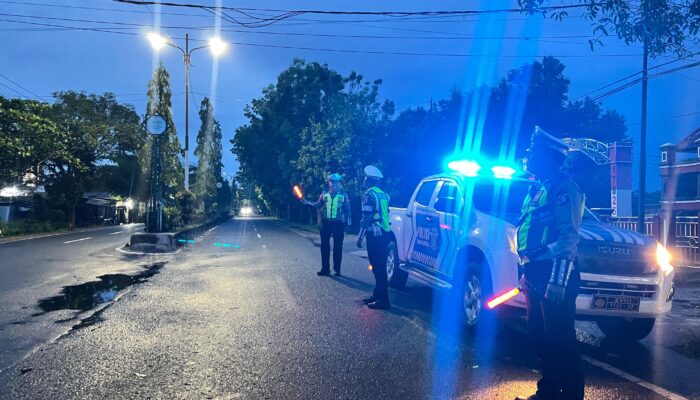 Polres Kotim Lakukan Blue Light Patrol Subuh, Saat Bulan Puasa Ramadan 1447 H