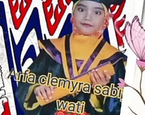 Arfa clemyra sabiya wati Ulang Tahun ke-8 tahun siswi yang berprestasi Ketua DPD DHN KPK Pepanri memberikan hadiah pada ulang tahunnya