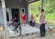 Di Tumbang Tahai, Polsek Bukit Batu Sampaikan Pesan Kamtibmas Secara Humanis