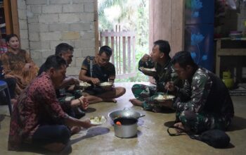 Satgas TMMD Reguler ke-127 Kodim 1015/Sampit Buka Bersama Orang Tua Asuhnya