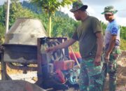 Deru Mesin Molen Jadi Temen Setia Anggota Satgas TMMD Reguler ke-127