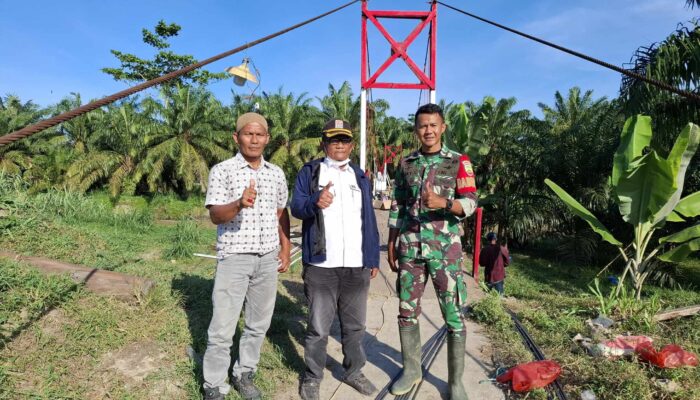 Kerja Keras TNI AD, Perbaikan Jembatan Gantung Desa Kandangan Diperkirakan Selesai Dikerjakan Sebelum Lebaran Idul Fitri 1447 H