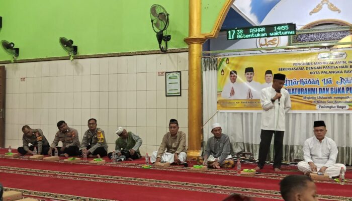 Buka Bersama Pemko dan Warga, Polsek Bukit Batu Laksanakan Monitoring Kamtibmas di Masjid Al Amin