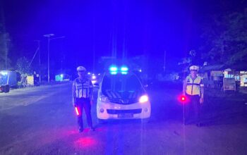 Satlantas Polres Kotim Tingkatkan Blue Light Patrol, Antisipasi Laka Lantas, Balapan Liar Dan Aksi Premanisme