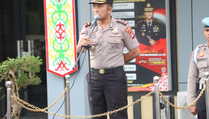 Waka Polres Kotim Pimpin Apel Pagi, Tekankan Disiplin dan Semangat Kerja