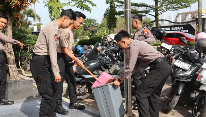 Polres Kotim Adakan Korve, Dukung Gerakan Nasional Indonesia Asri